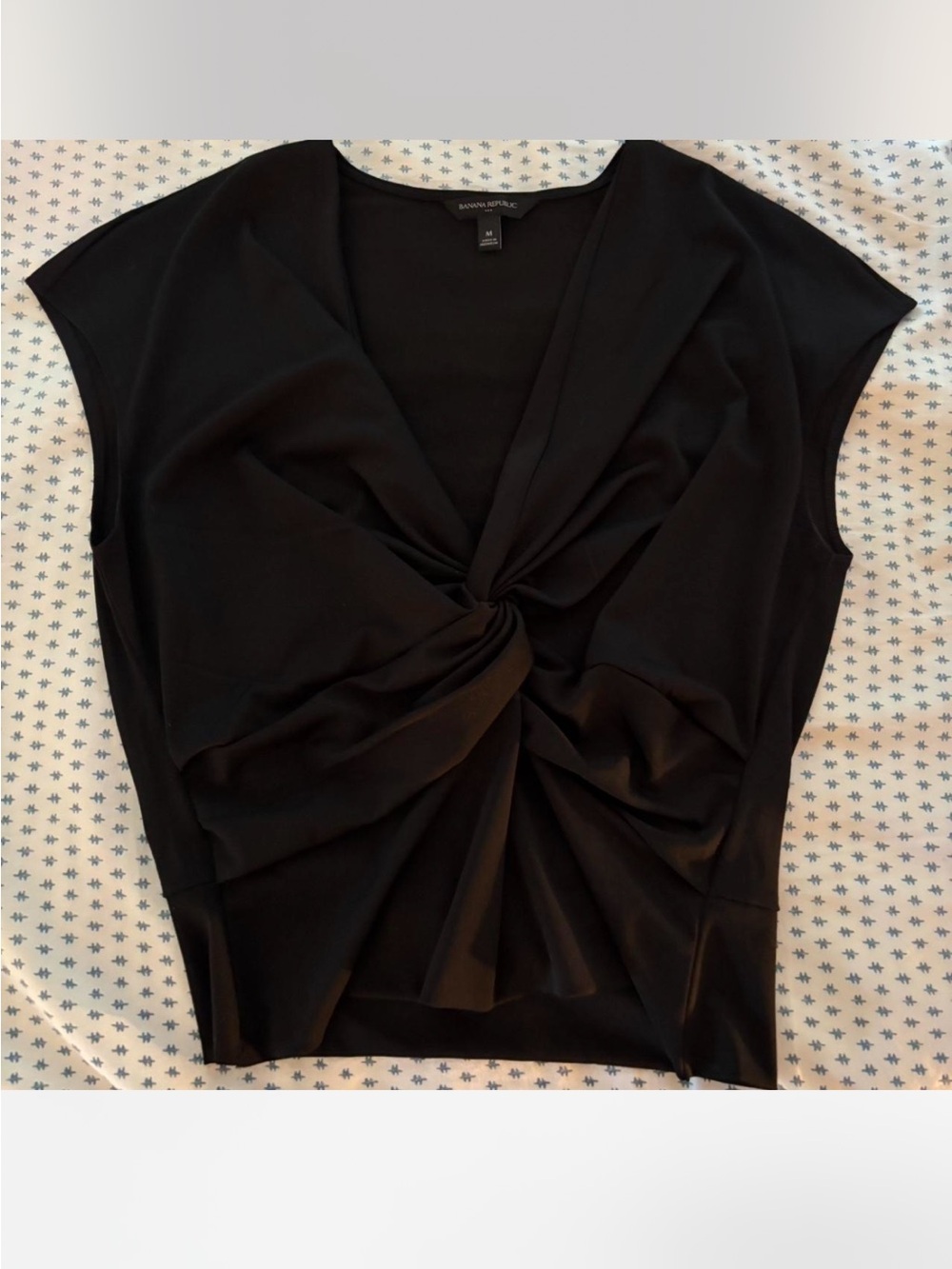 Banana Republic Black Top with Twist Detail